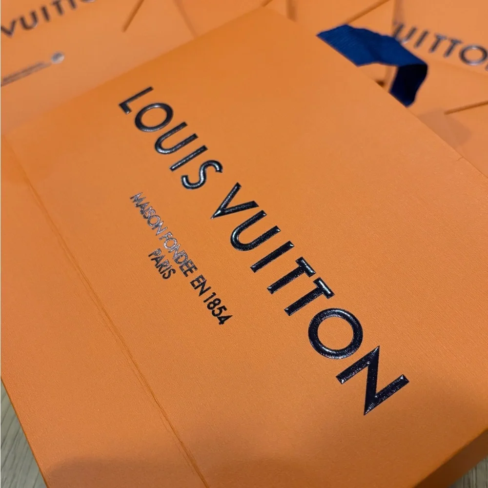 Louis Vuitton Orange Shopping Bags - Small size, lot of 8 - Picture 3 of 6